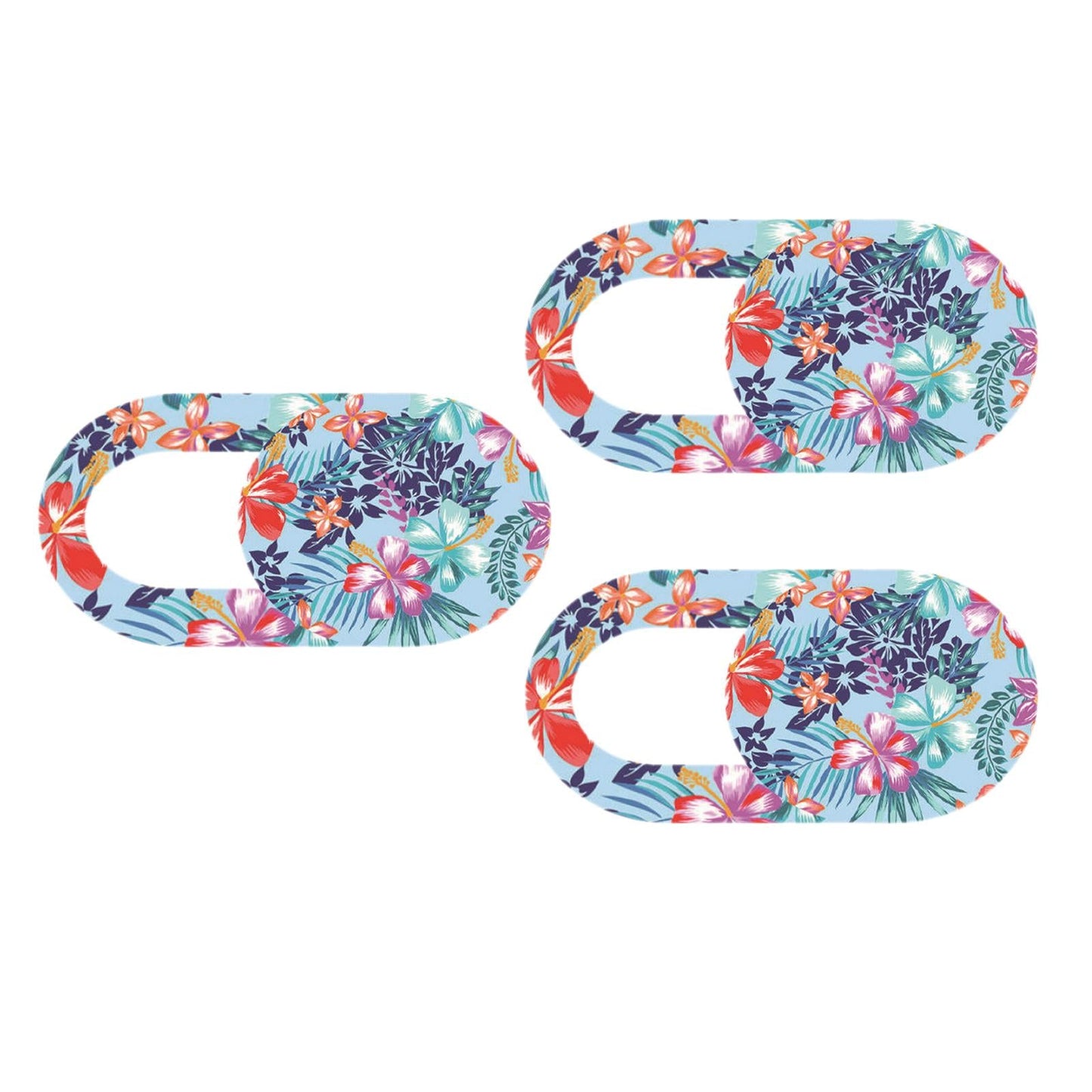 3 Pieces 0.7mm Web Camera Cover Slide Privacy Protector Flower D