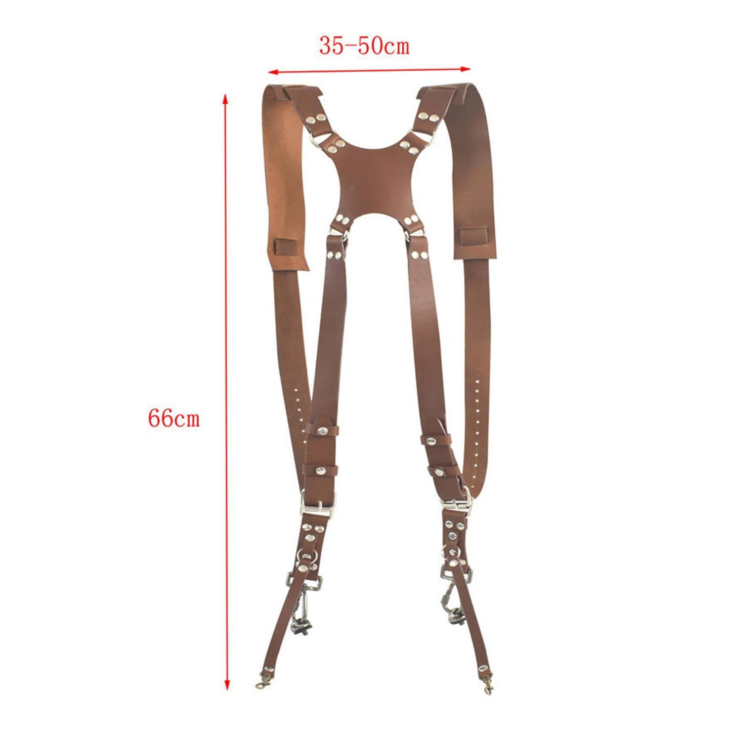 Cowhide Camera Strap Accessories for Two Cameras Strap Sling brown