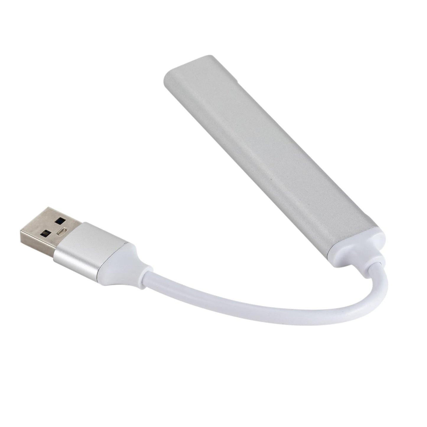 Aluminum Alloy USB HUB 3.0 4 Port Multi Splitter Adapter OTG Silver