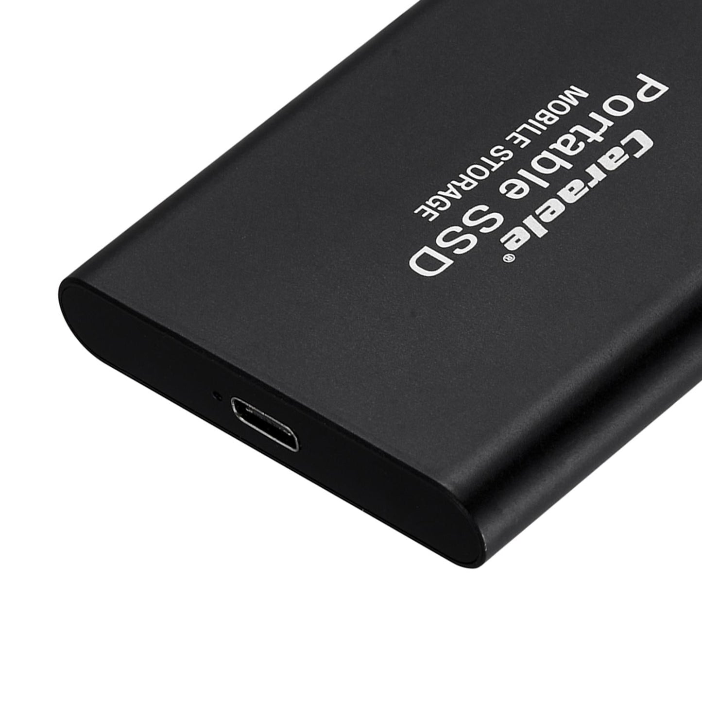 Aluminum Alloy USB 3.0 500GB SSD External Portable USB 3.1 Gen-1 USB-C black