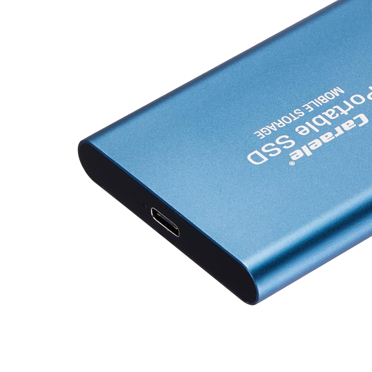 Aluminum Alloy USB 3.0 500GB SSD External Portable USB 3.1 Gen-1 USB-C blue
