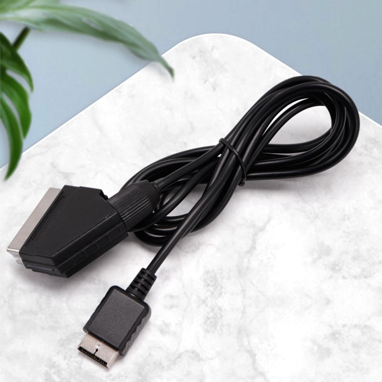 1.8m RGB Cable TV AV Replaces for PS2 3 Line Console Only supports PAL