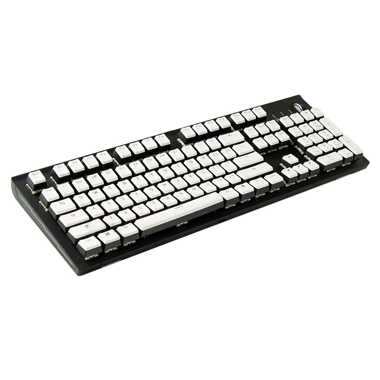 PBT Pudding Keycap Set for Cherry MX Mechanical Keyboard White Black