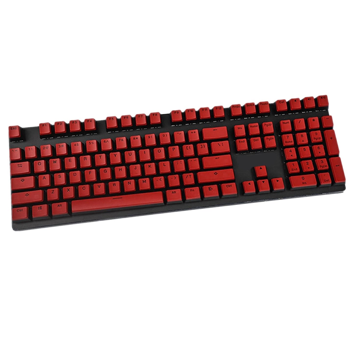 PBT Pudding Keycap Set for Cherry MX Mechanical Keyboard Red Black