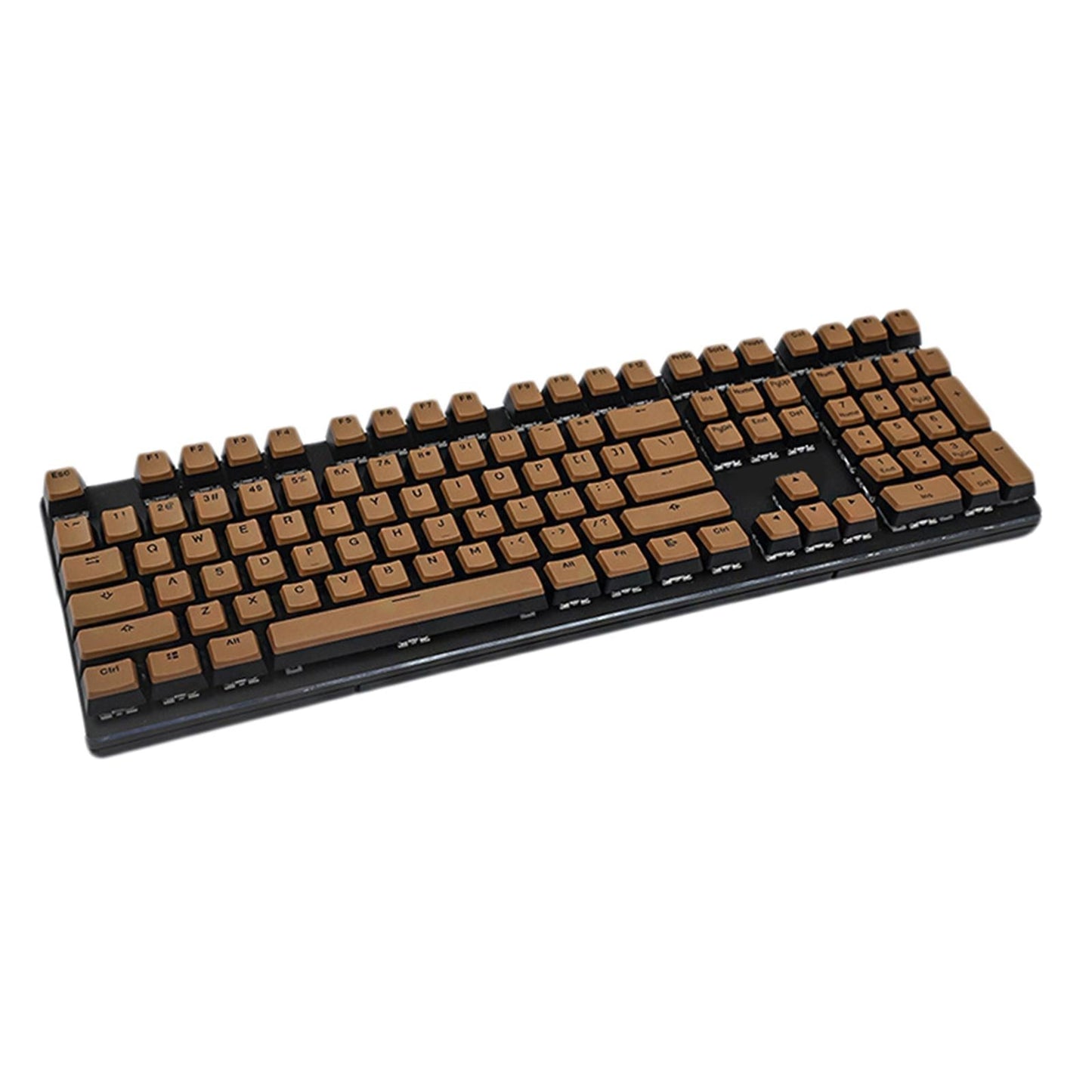 PBT Pudding Keycap Set for Cherry MX Mechanical Keyboard Coffee Black