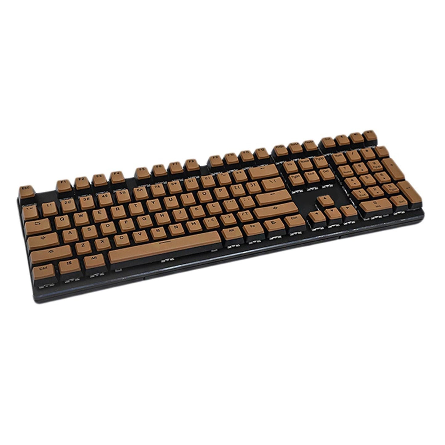 PBT Pudding Keycap Set for Cherry MX Mechanical Keyboard Coffee Black