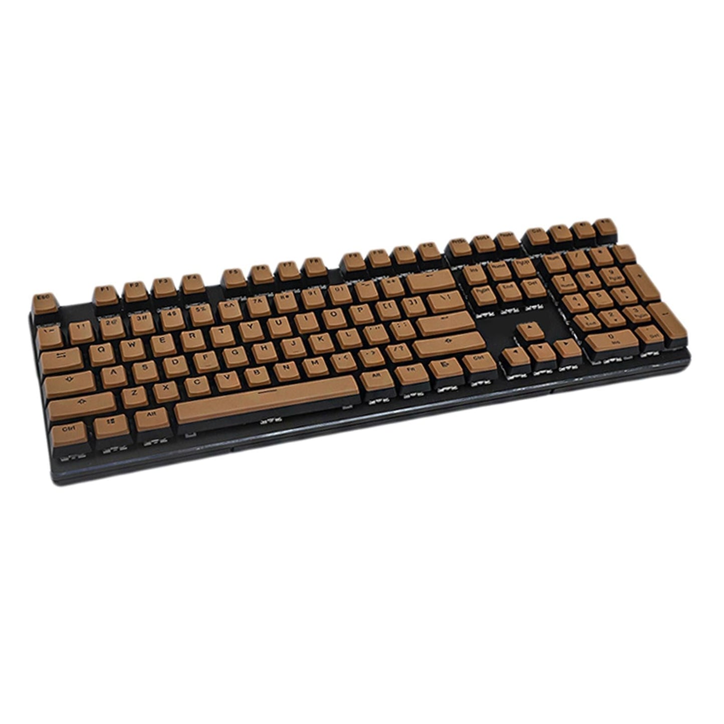 PBT Pudding Keycap Set for Cherry MX Mechanical Keyboard Coffee Black