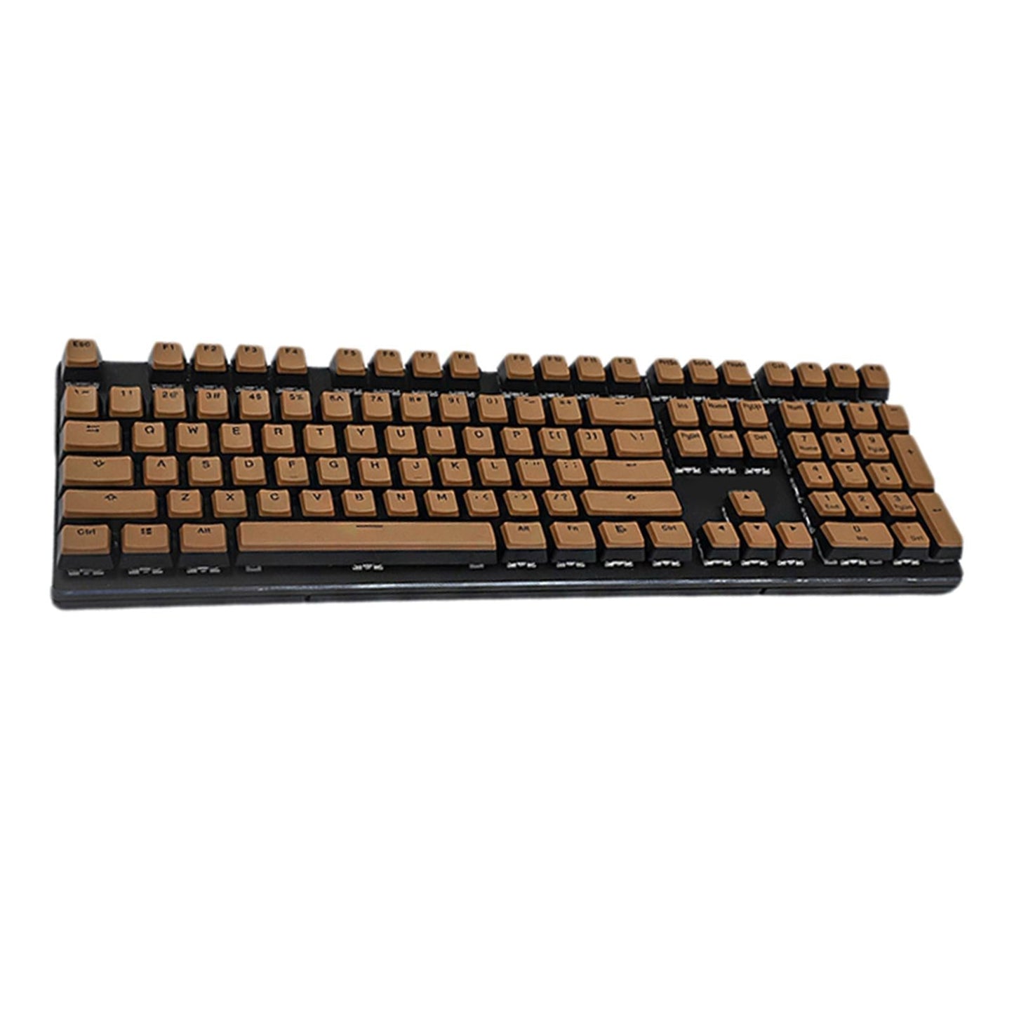 PBT Pudding Keycap Set for Cherry MX Mechanical Keyboard Coffee Black