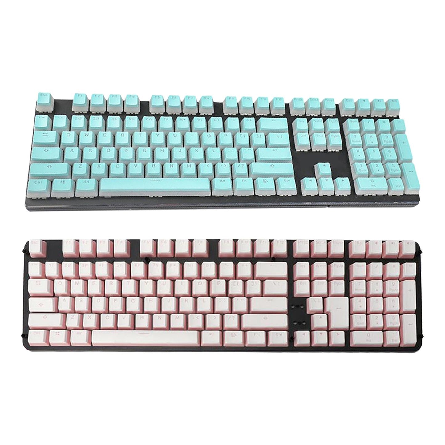 PBT Pudding Keycaps Set Replacements for Cherry MX Mechanical Keyboard Pink