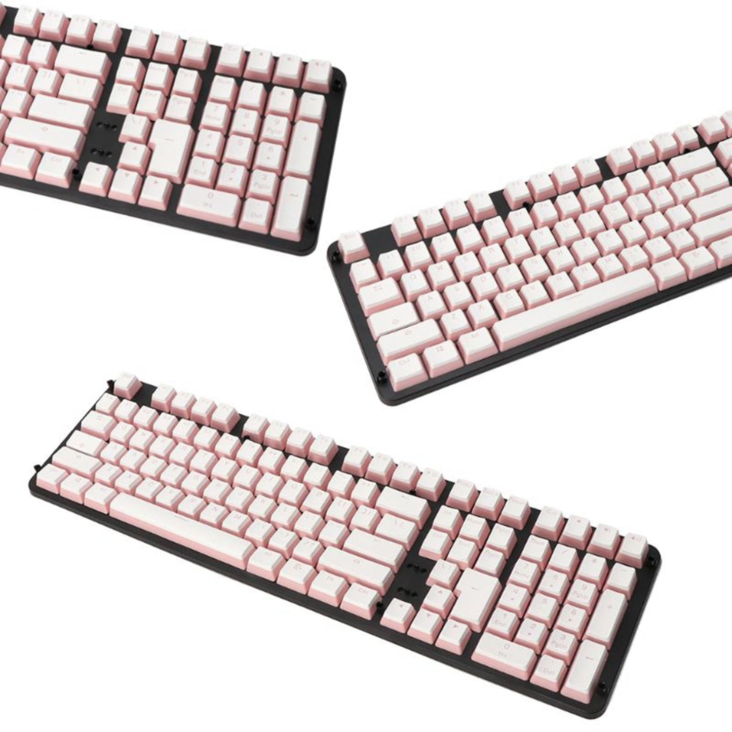 PBT Pudding Keycaps Set Replacements for Cherry MX Mechanical Keyboard Pink