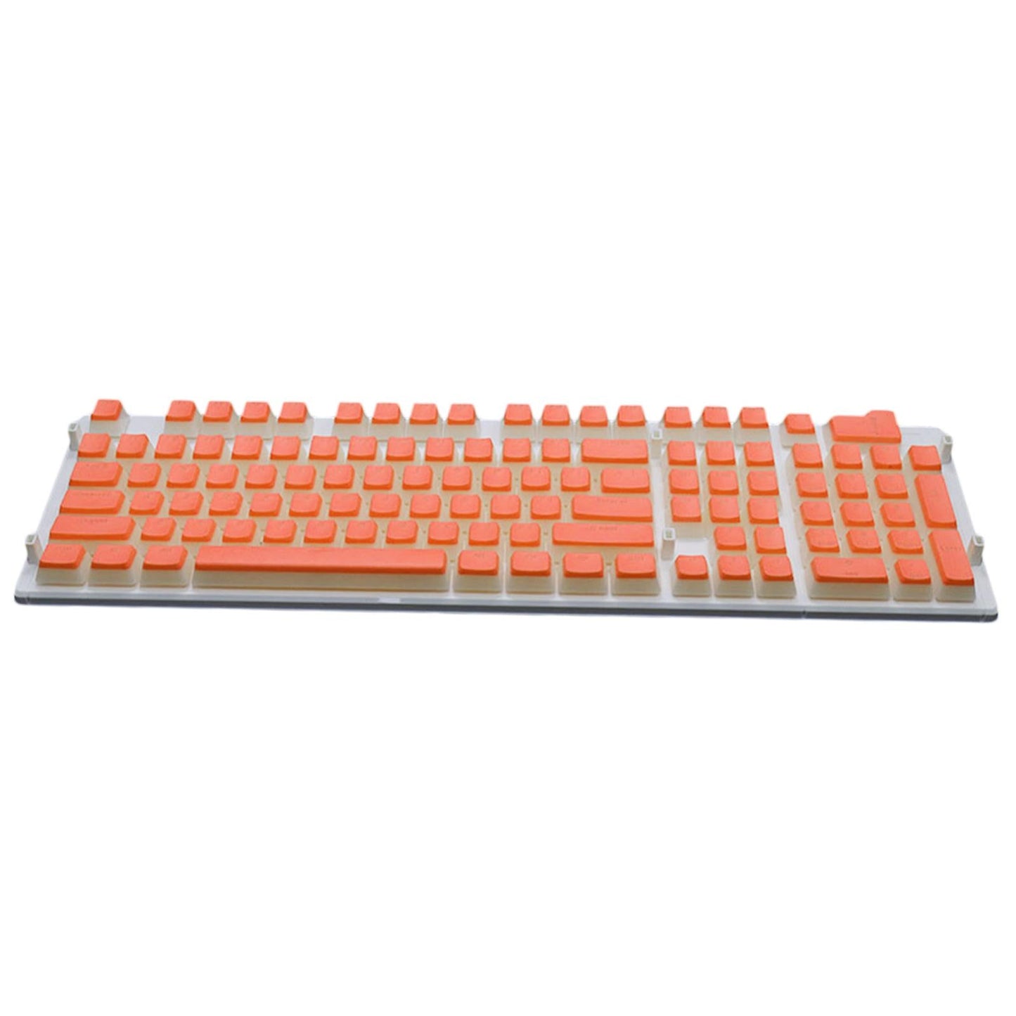 108 Key Keycaps PBT Pudding Keycaps for Cherry MX Mechanical Keyboard Orange