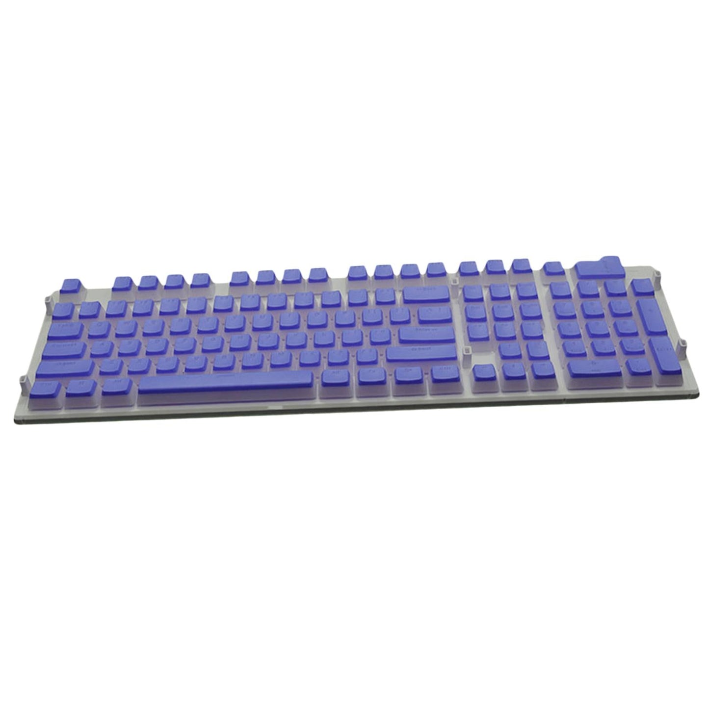108 Keys Double Shot Pudding Keycaps DIY for Cherry MX Mechanical Keyboard Purple