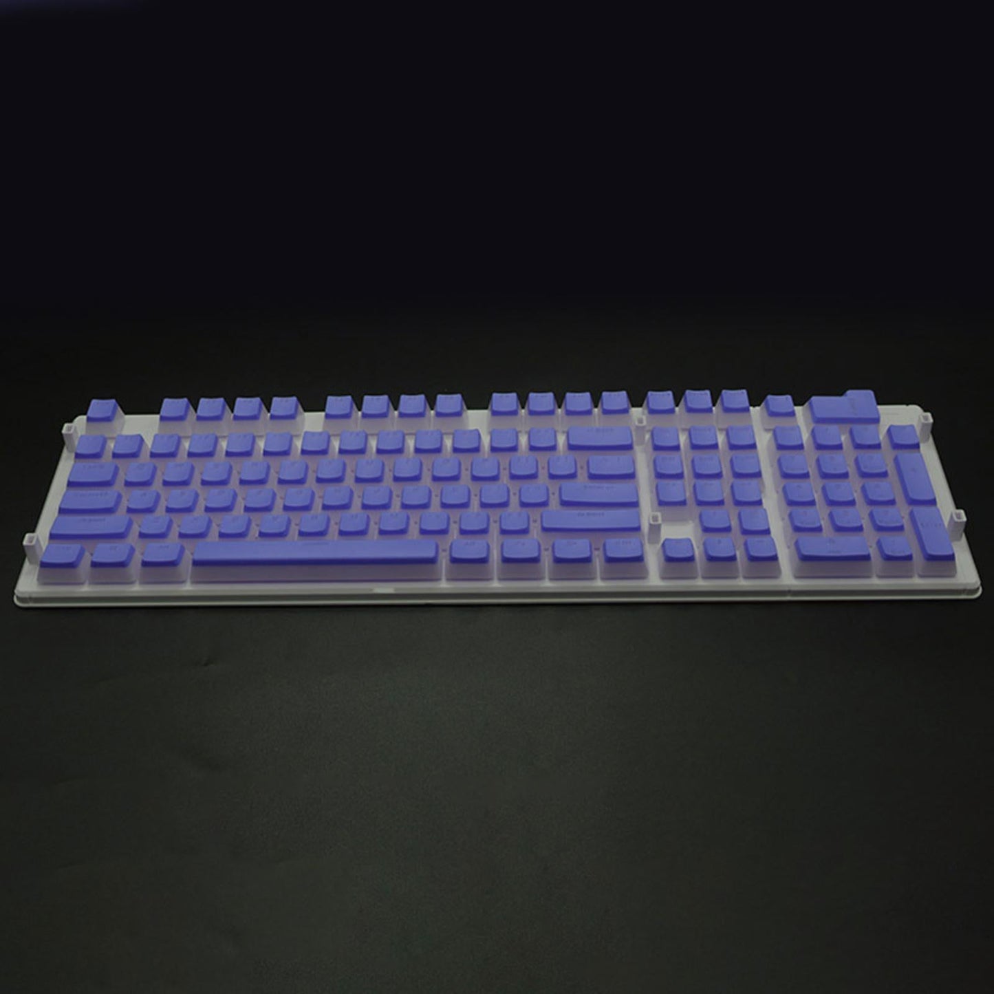 108 Keys Double Shot Pudding Keycaps DIY for Cherry MX Mechanical Keyboard Purple