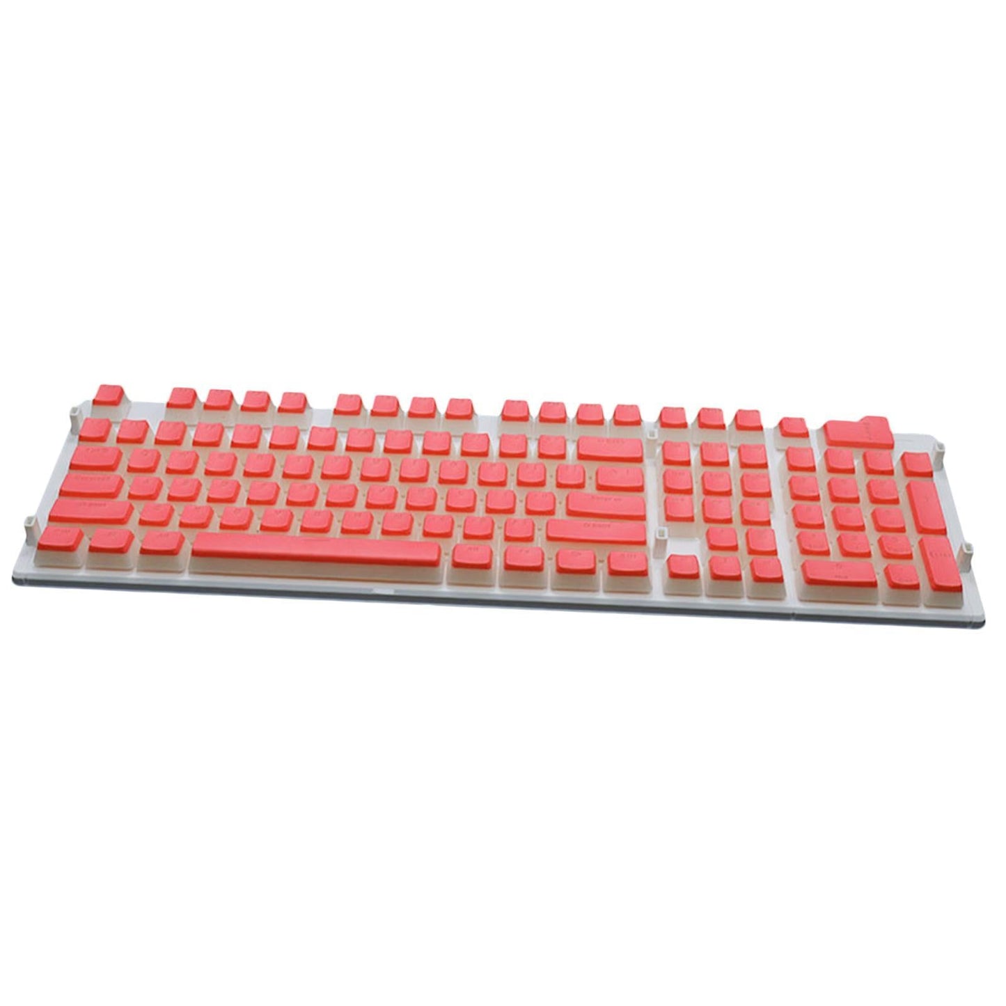 108 Keys Double Shot Pudding Keycaps DIY for Cherry MX Mechanical Keyboard Orange