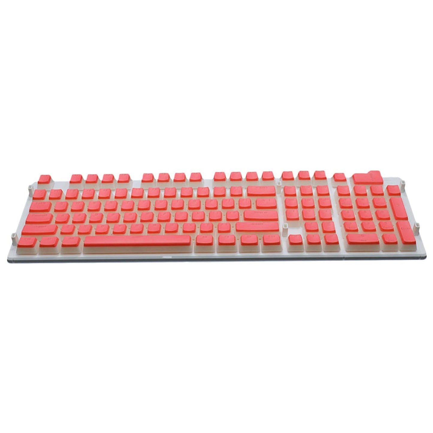 108 Keys Double Shot Pudding Keycaps DIY for Cherry MX Mechanical Keyboard Orange