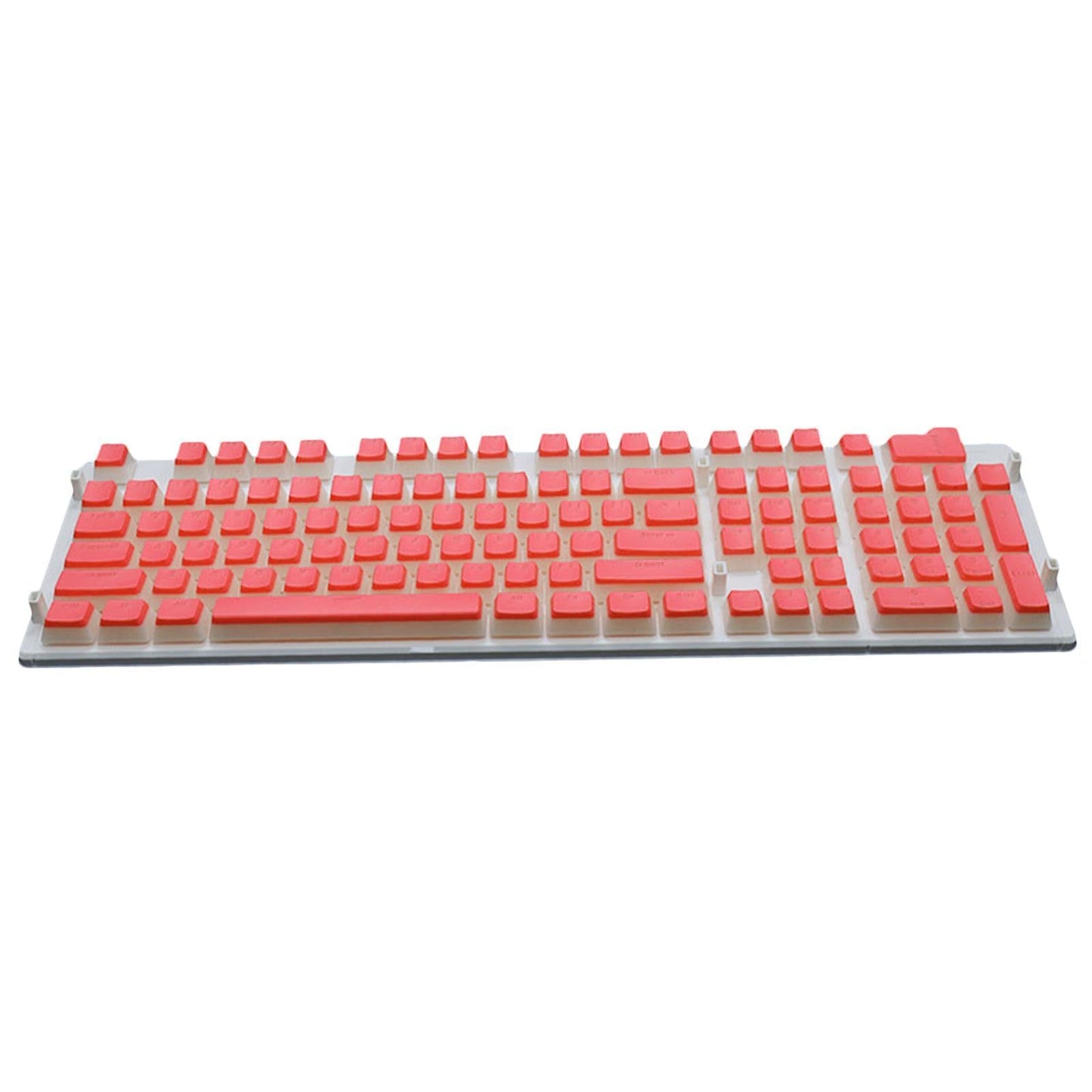 108 Keys Double Shot Pudding Keycaps DIY for Cherry MX Mechanical Keyboard Orange