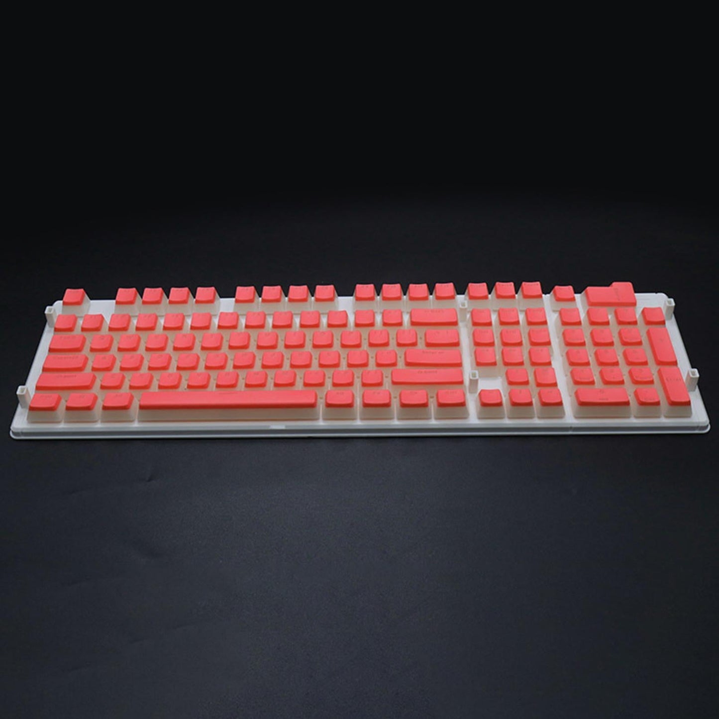 108 Keys Double Shot Pudding Keycaps DIY for Cherry MX Mechanical Keyboard Orange
