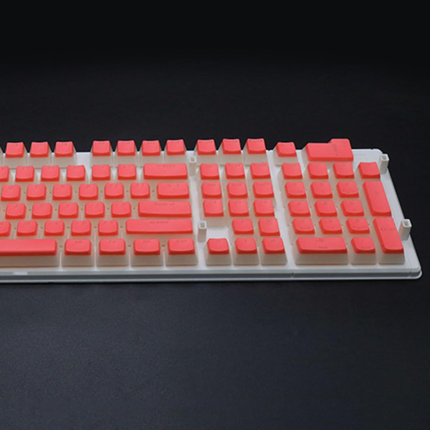 108 Keys Double Shot Pudding Keycaps DIY for Cherry MX Mechanical Keyboard Orange