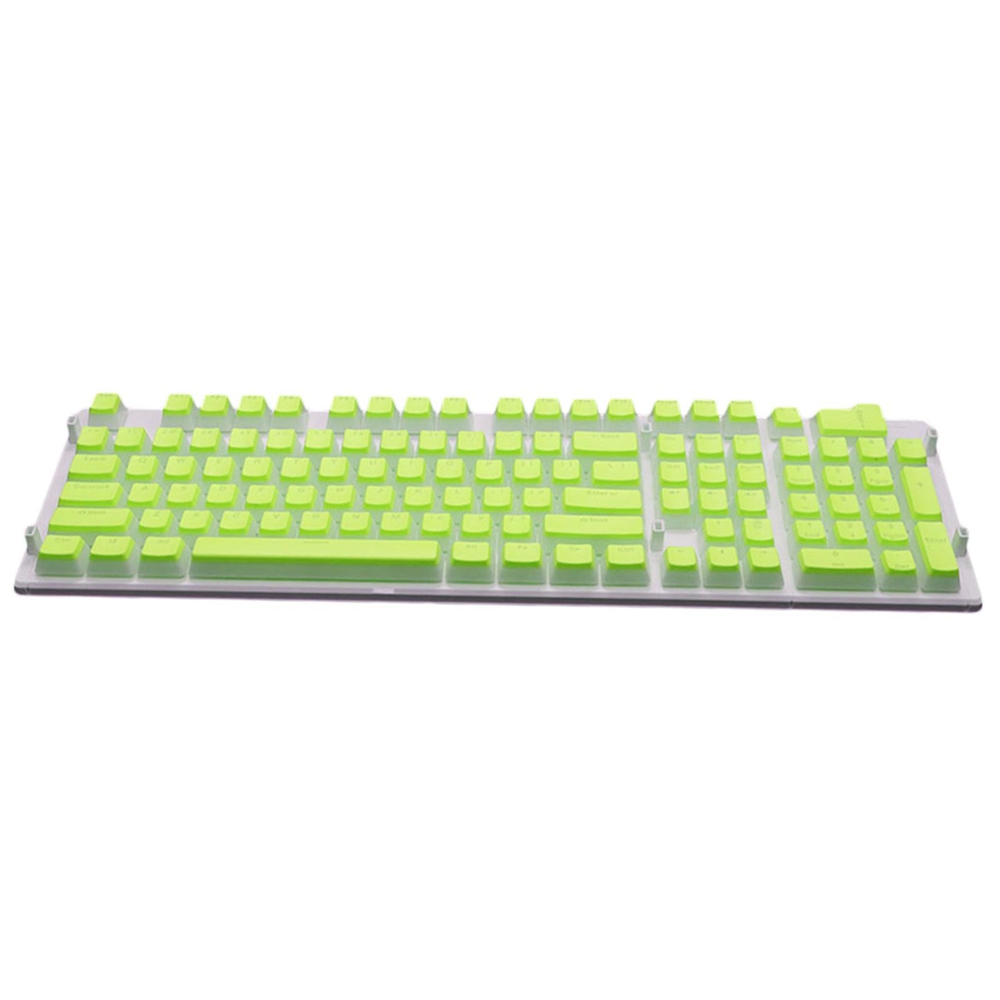 108 Keys Double Shot Pudding Keycaps DIY for Cherry MX Mechanical Keyboard Green