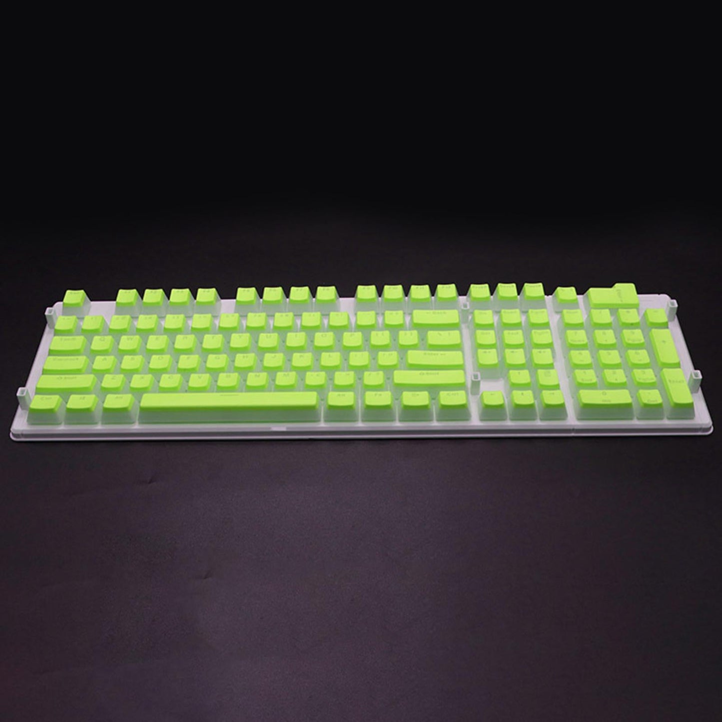 108 Keys Double Shot Pudding Keycaps DIY for Cherry MX Mechanical Keyboard Green