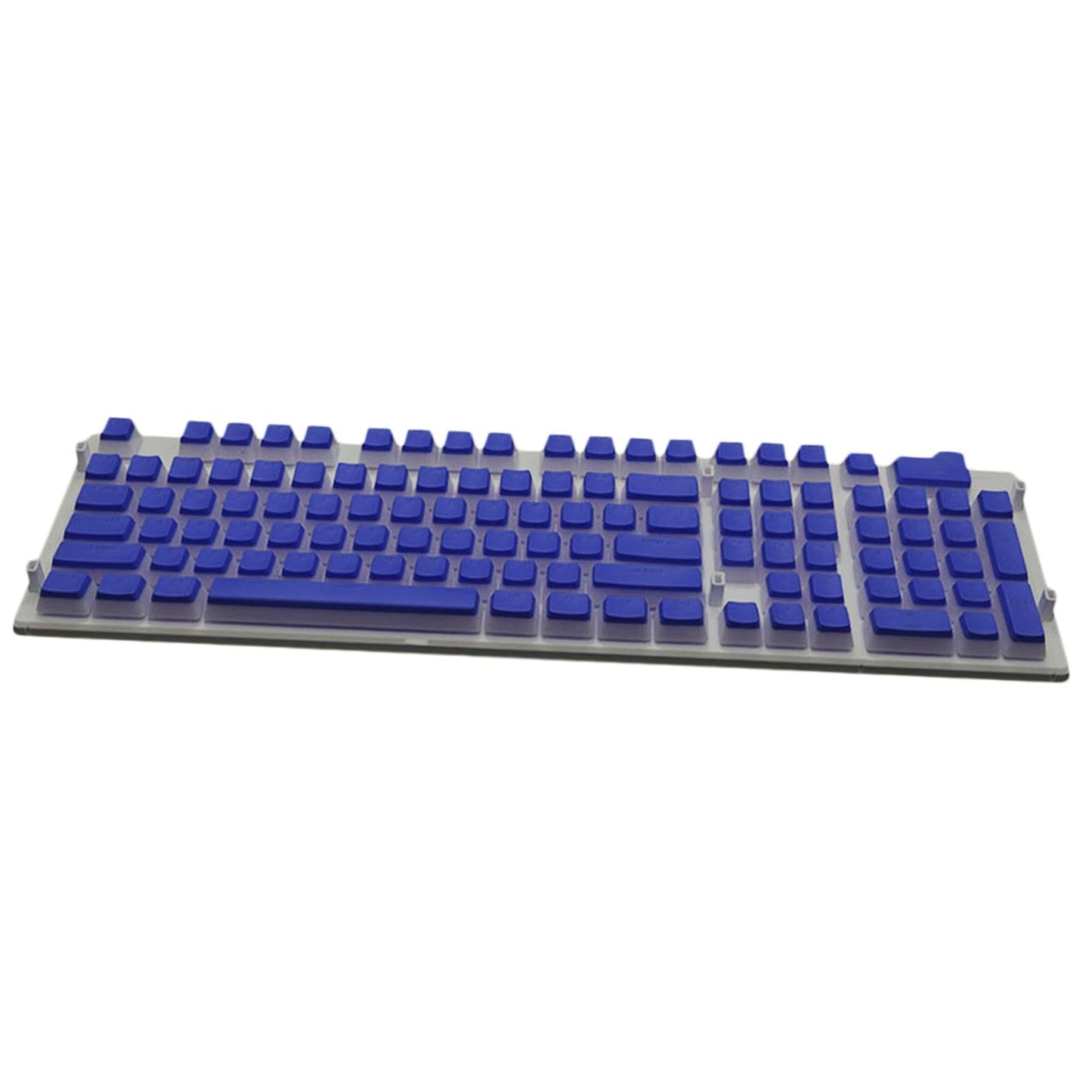108 Keys Double Shot Pudding Keycaps DIY for Cherry MX Mechanical Keyboard Dark Blue