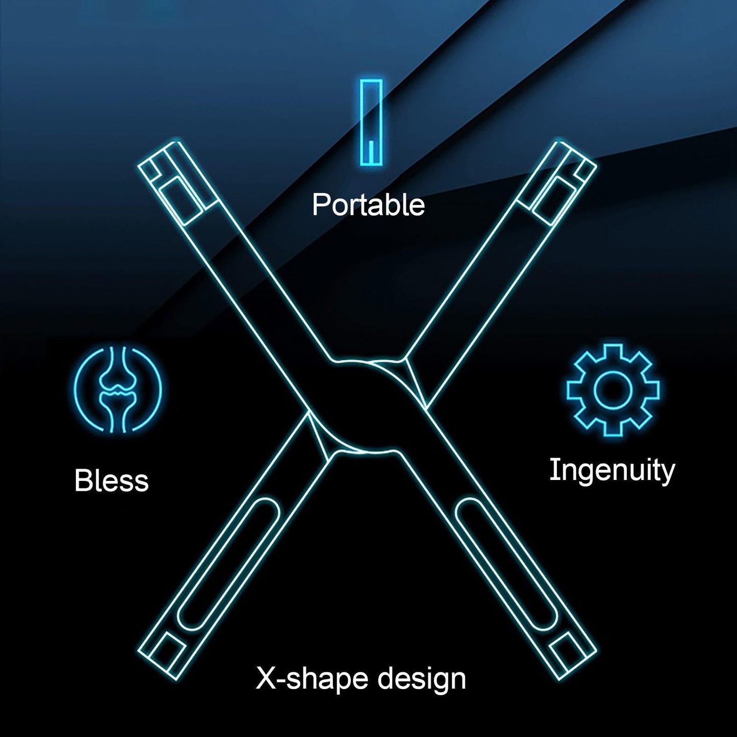 Ventilated Foldable Laptop Stand Tray Mount Heightening Bracket Cooling Rack Black