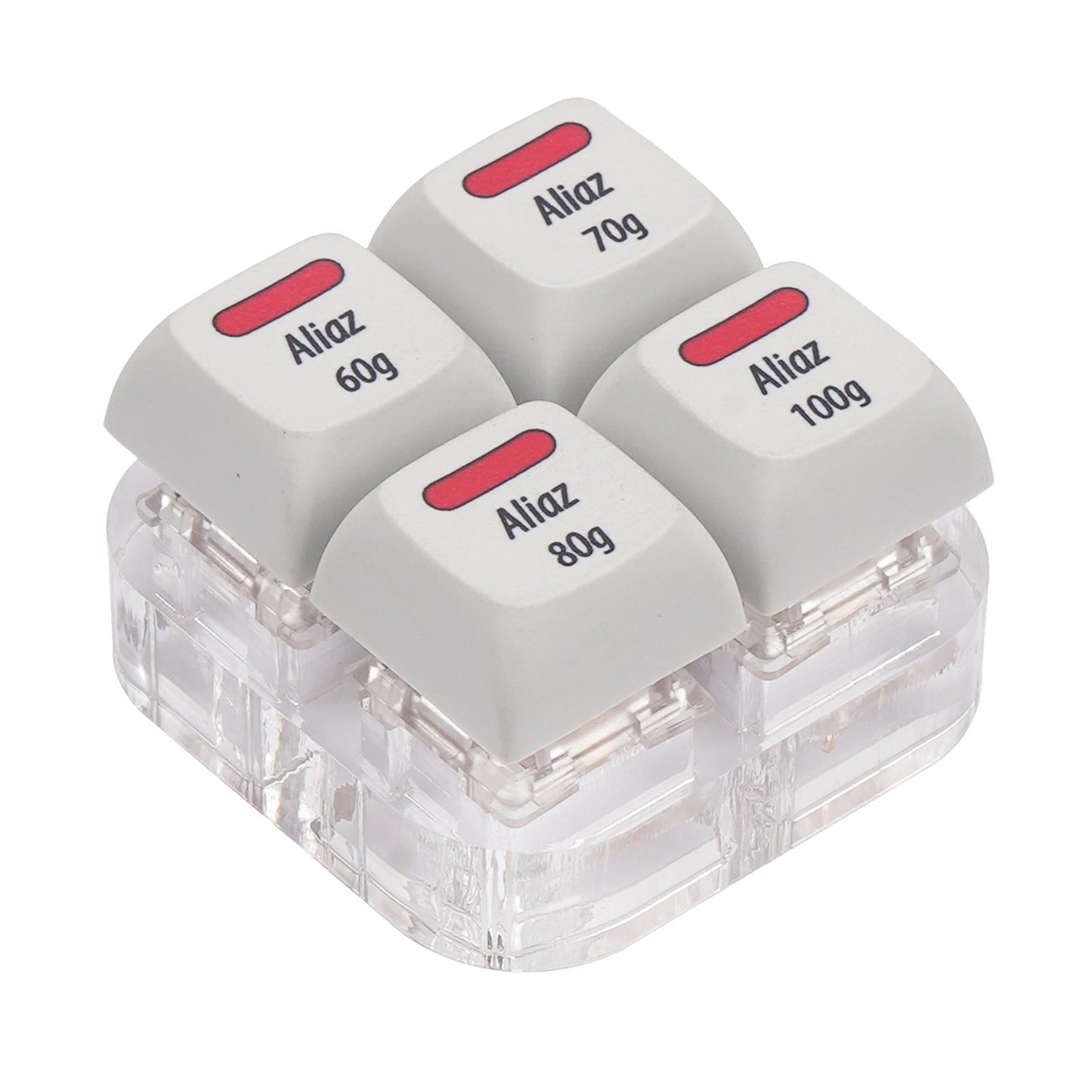 4 Keys Keycaps Mechanical Keyboard Switch Tester Testing Tool w/Acrylic Base