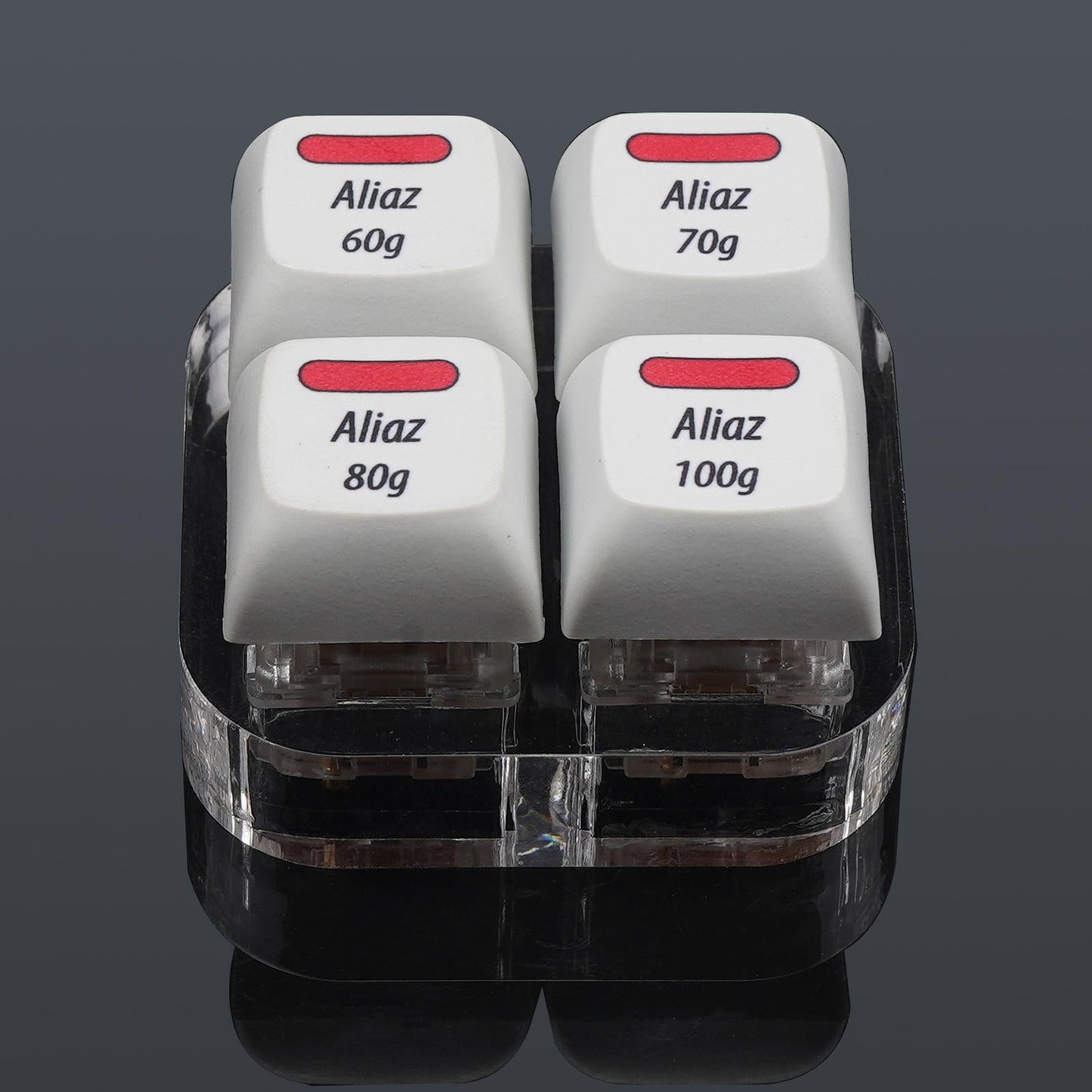 4 Keys Keycaps Mechanical Keyboard Switch Tester Testing Tool w/Acrylic Base