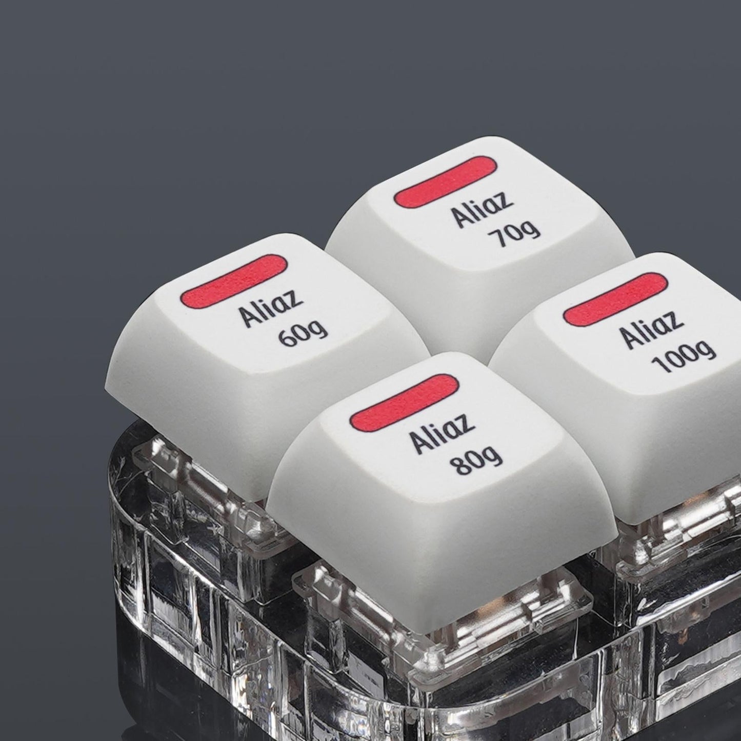 4 Keys Keycaps Mechanical Keyboard Switch Tester Testing Tool w/Acrylic Base