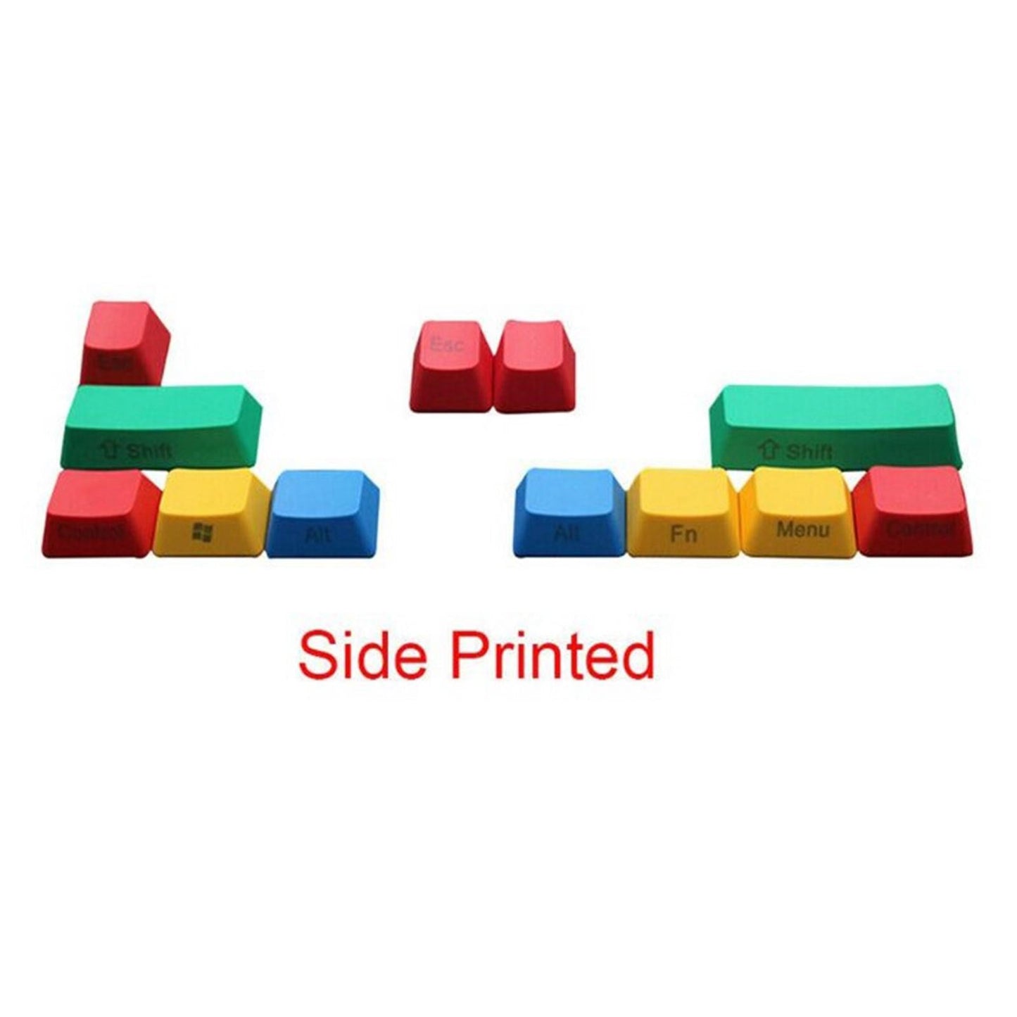 Upgraded PBT Pudding Thick RGBY Keycaps for Mechanical Keyboards B