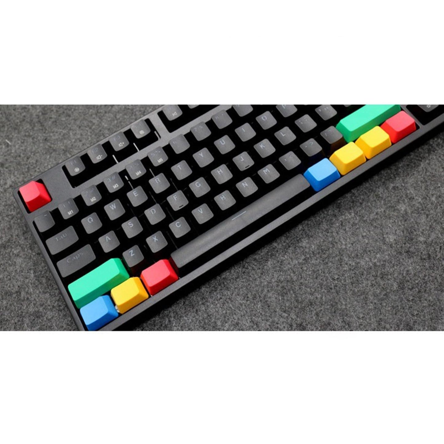 Upgraded PBT Pudding Thick RGBY Keycaps for Mechanical Keyboards C