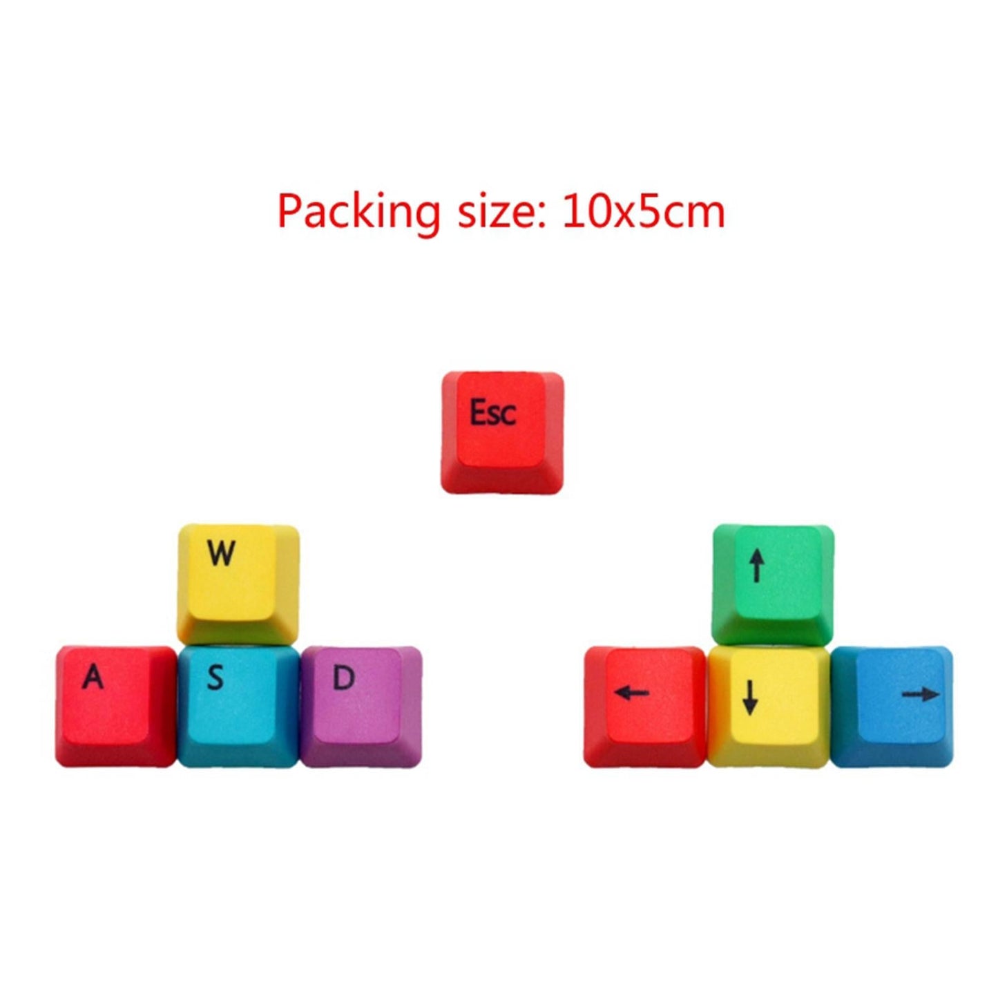 Upgraded PBT Pudding Keycaps 9pcs Set ESC , Arrow Keys , W , A , S , D