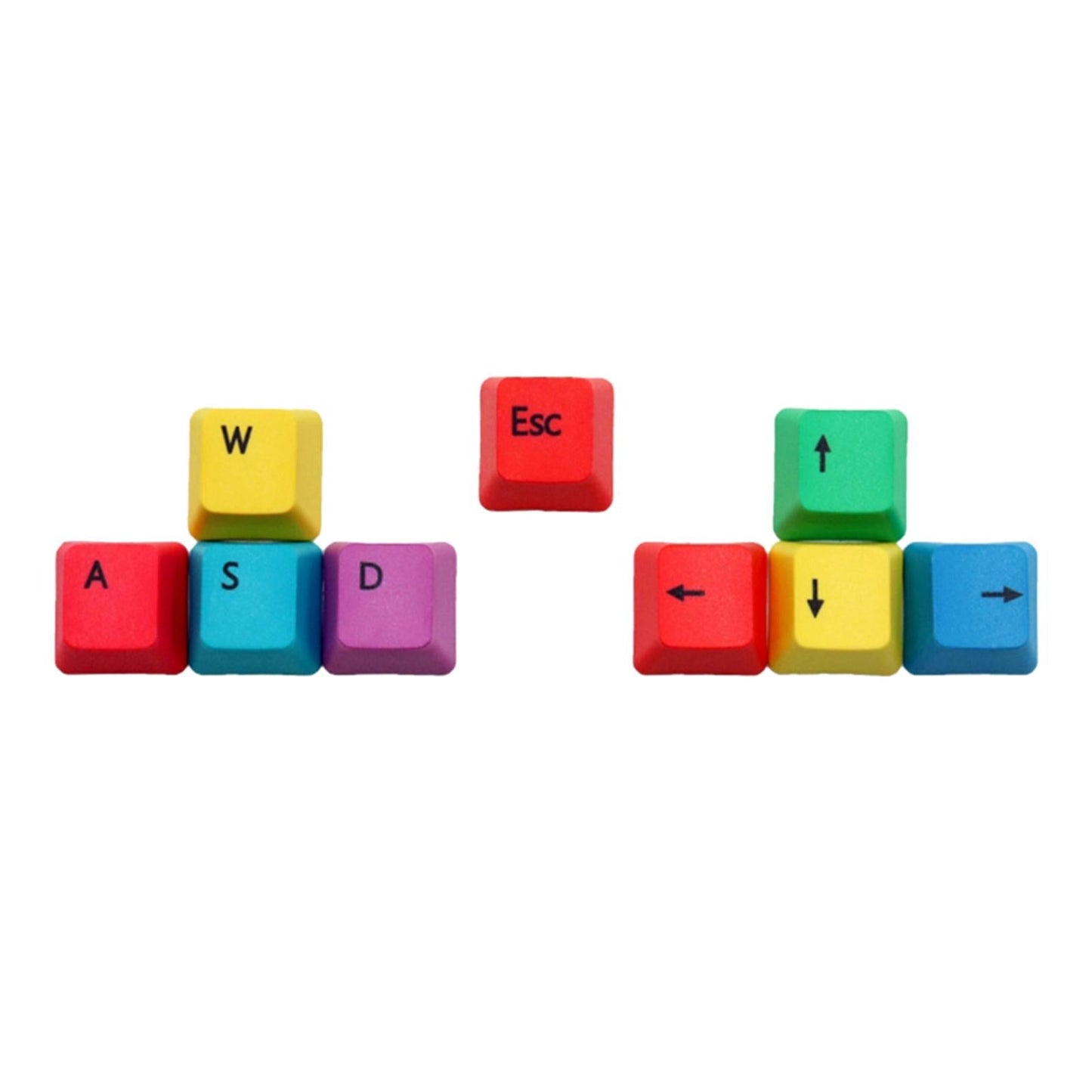 Upgraded PBT Pudding Keycaps 9pcs Set ESC , Arrow Keys , W , A , S , D