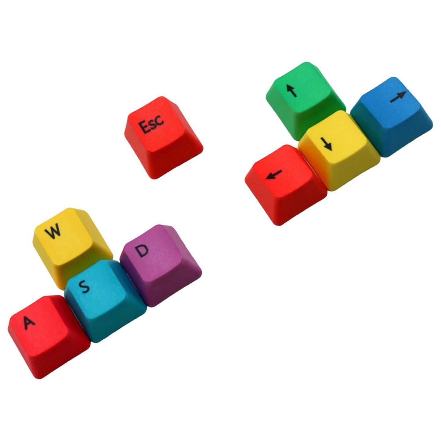 Upgraded PBT Pudding Keycaps 9pcs Set ESC , Arrow Keys , W , A , S , D