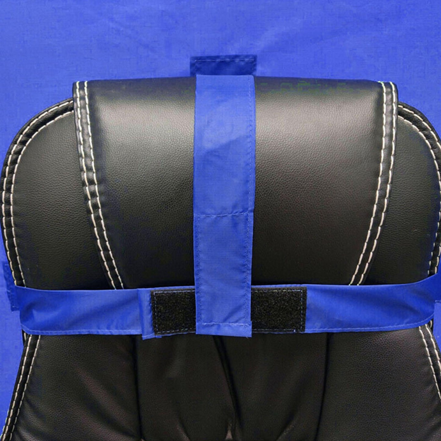 2-in-1 Blue Screen Round Cloth Fix on Chair for Zoom Video Photography