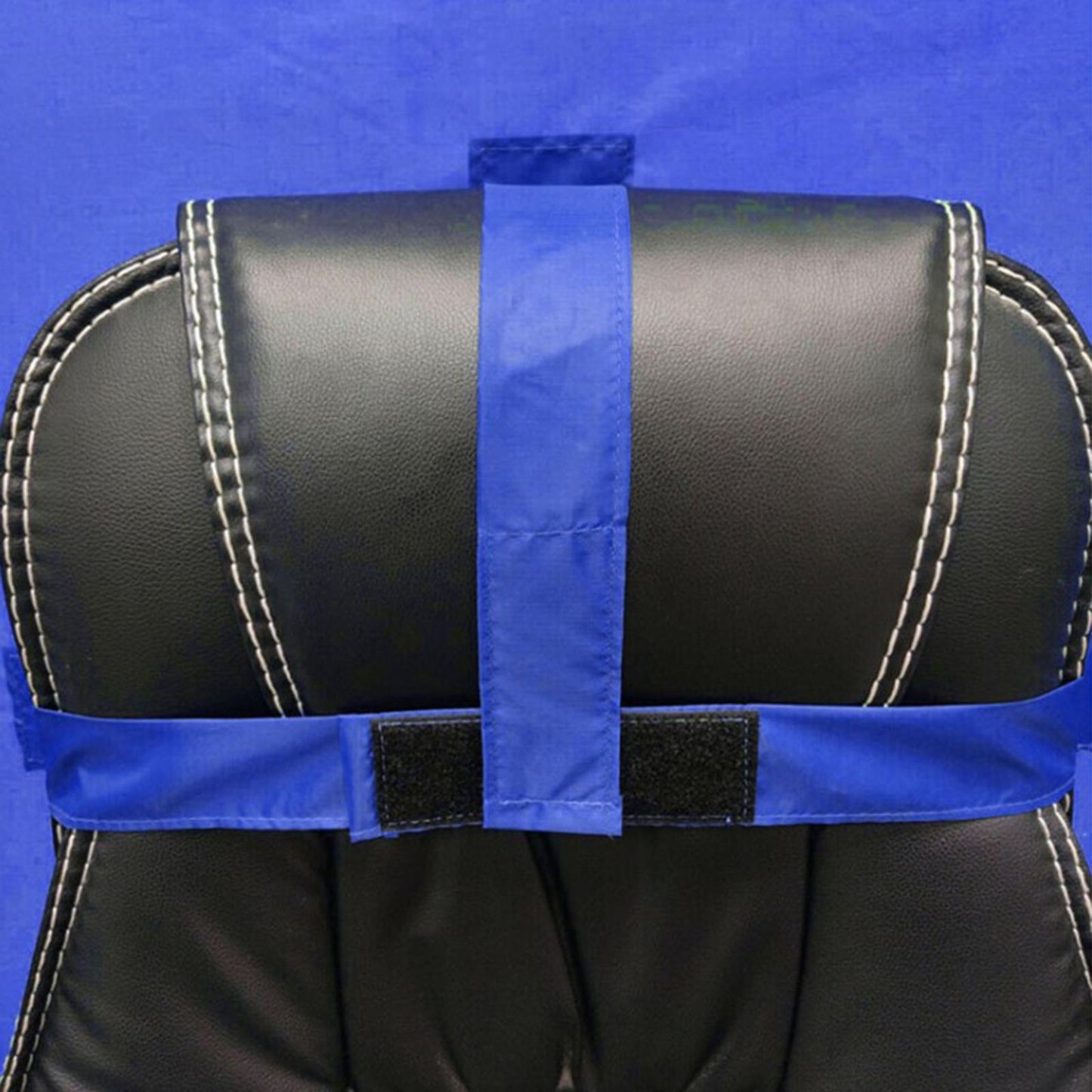 2-in-1 Blue Screen Round Cloth Fix on Chair for Zoom Video Photography