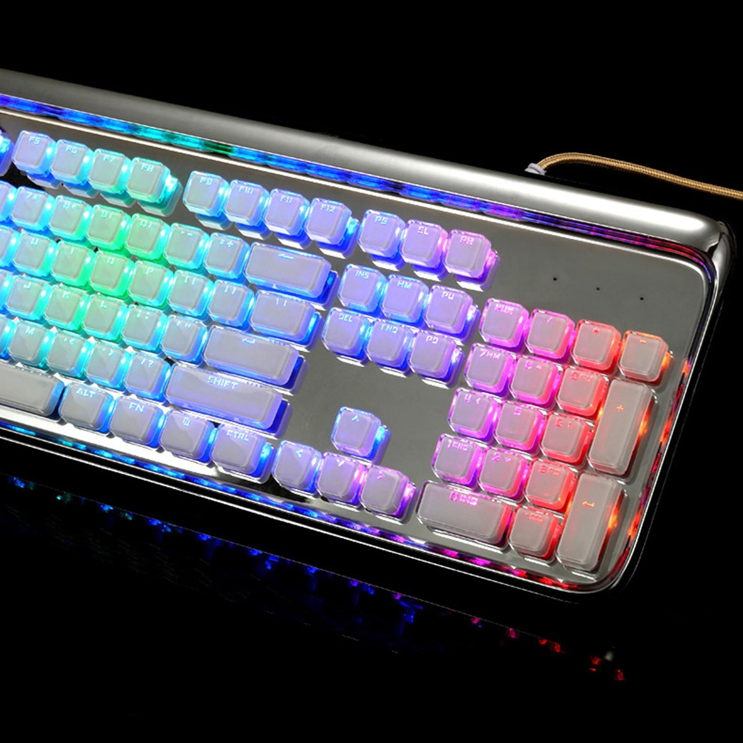 Pudding Keycaps for Mechanical Keyboards Full 108 Key Set white