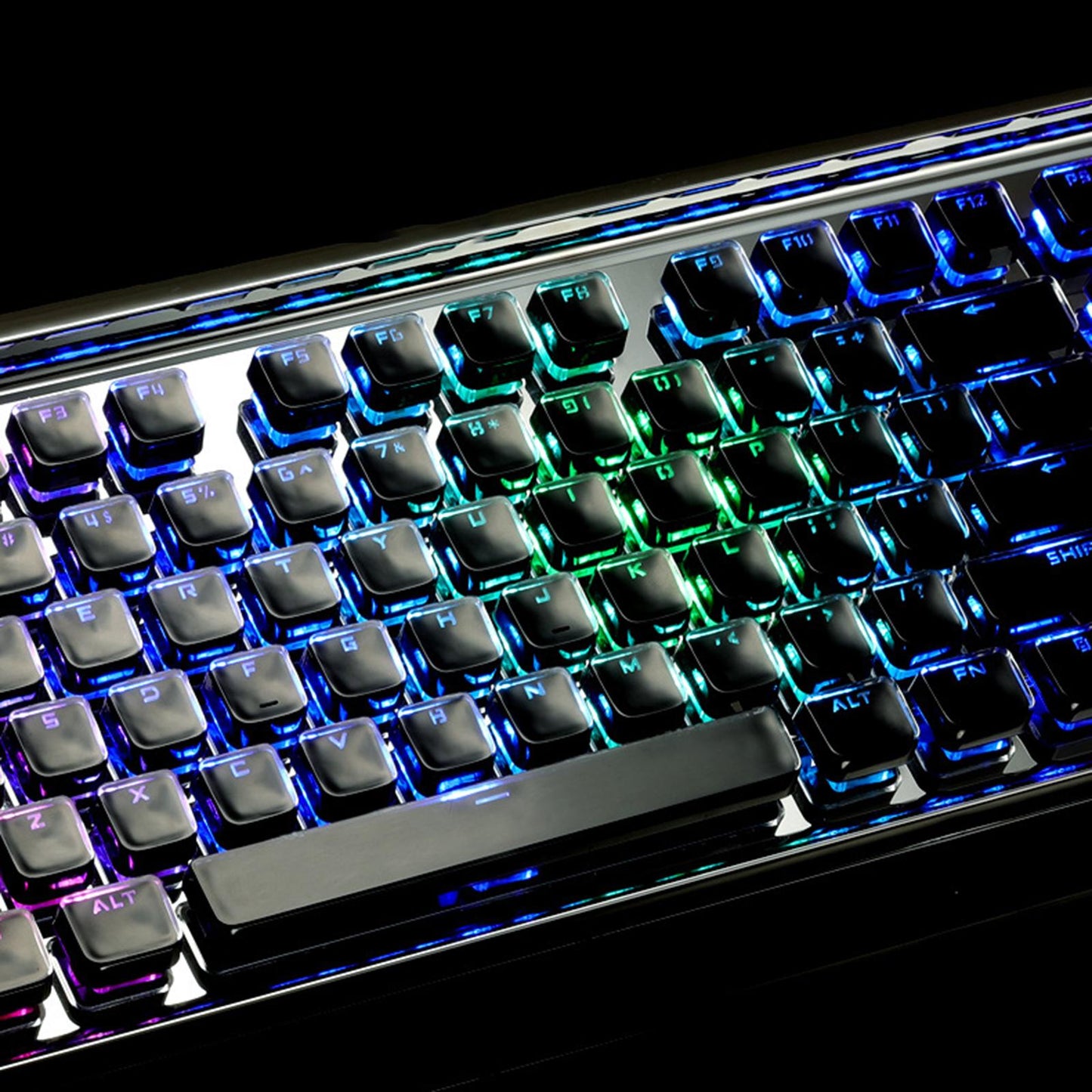 Pudding Keycaps for Mechanical Keyboards Full 108 Key Set black