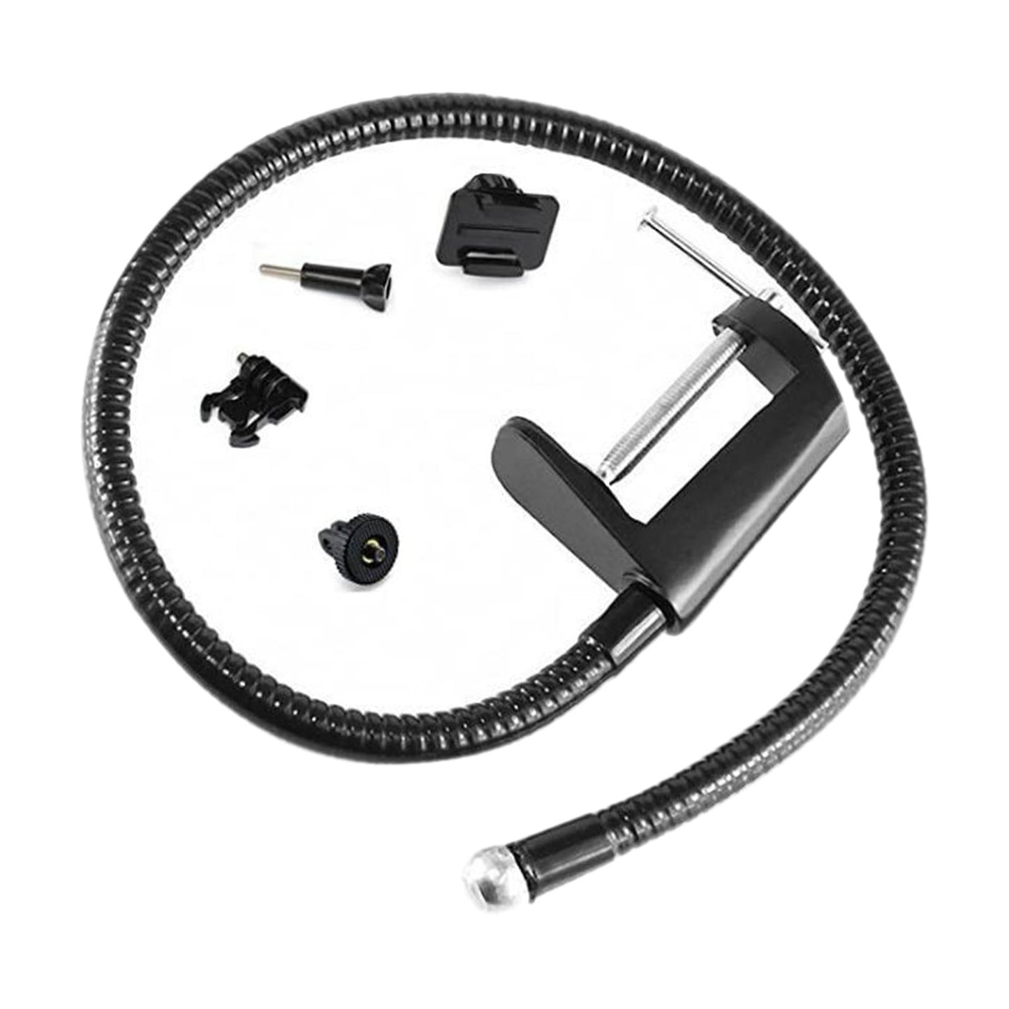 Adjustable Webcam Stand Camera Phone Holder Gooseneck Desk Mount 38cm Tube