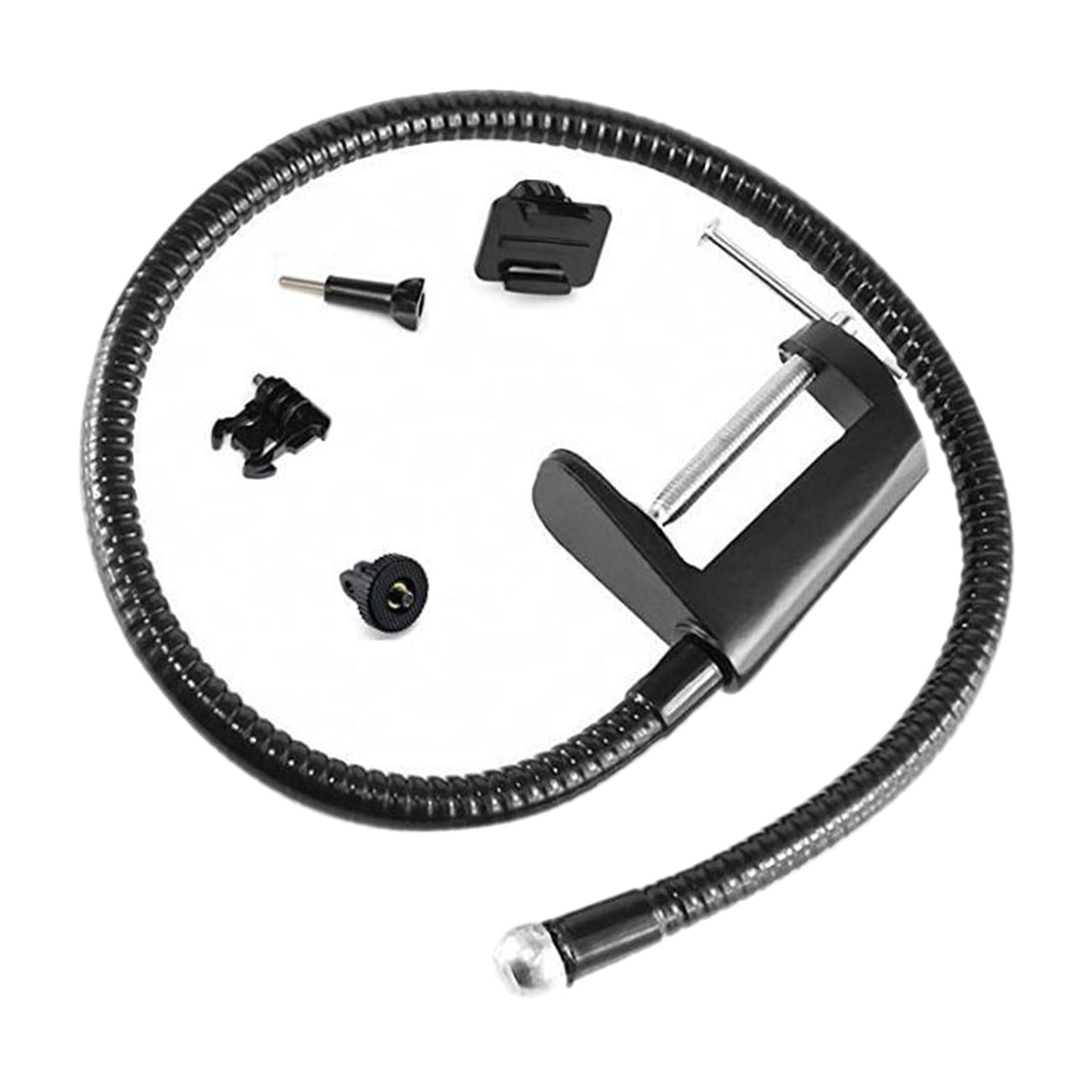 Adjustable Webcam Stand Camera Phone Holder Gooseneck Desk Mount 38cm Tube