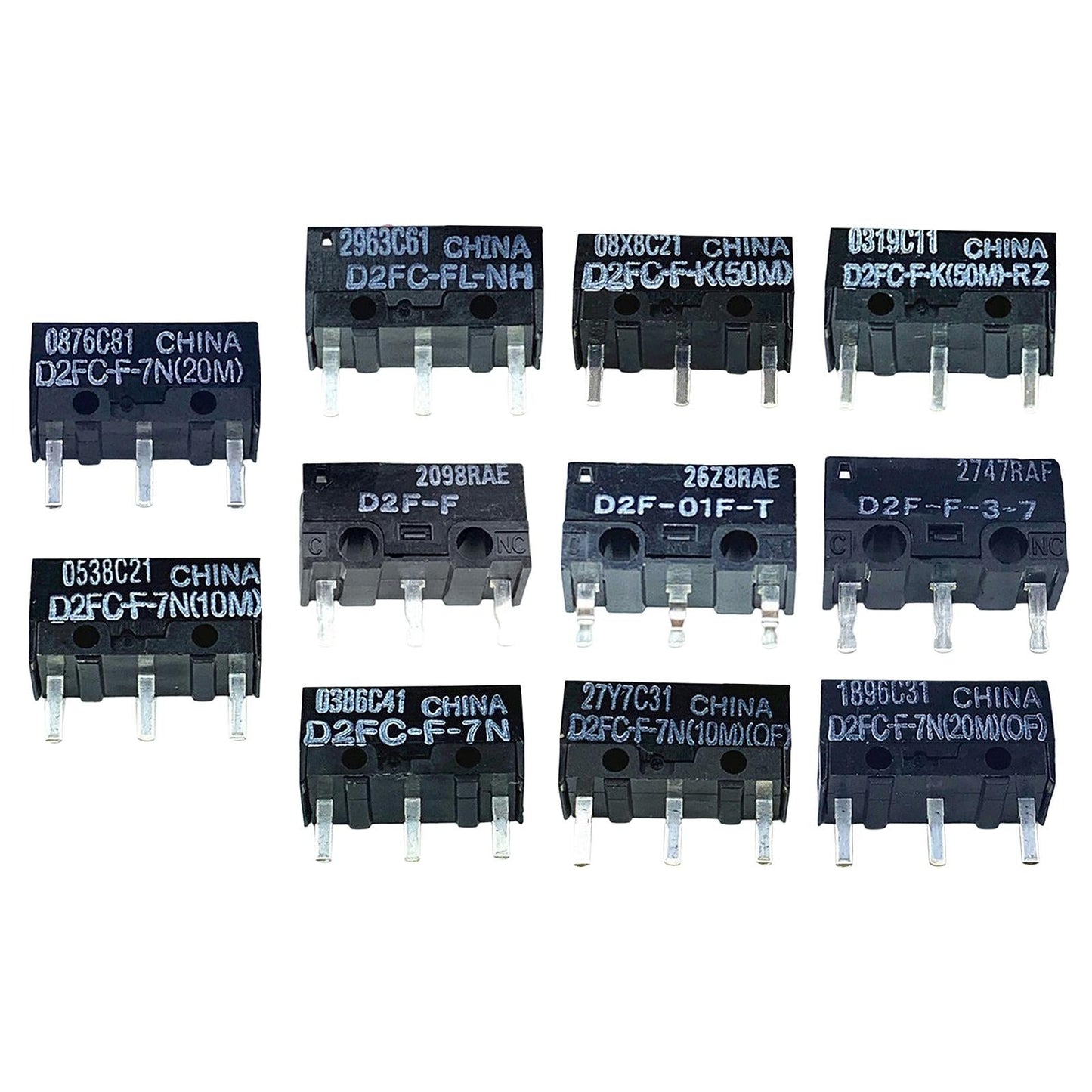 Micro Switch Microswitch Switches for Mouse Mice D2FC-F-7N