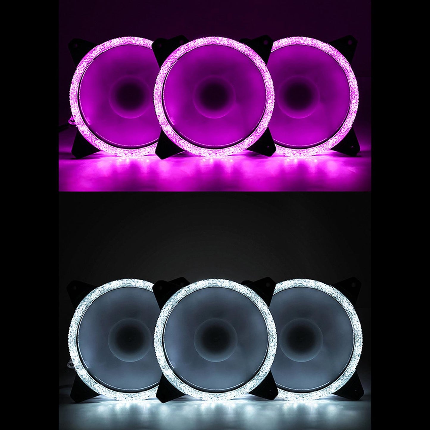 5V RGB Desktop Computer Cooler Fan Heatsink Fans 4P Self-control