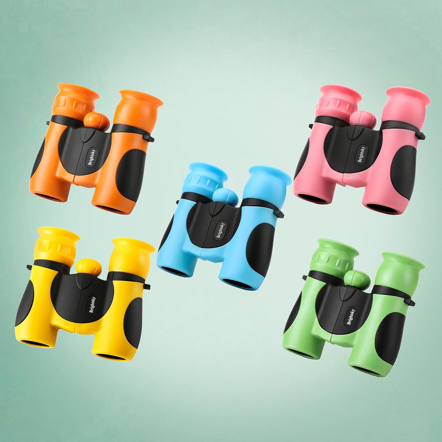 Shockproof Binoculars Small 8x21 for Kids Discover Travel Camping green