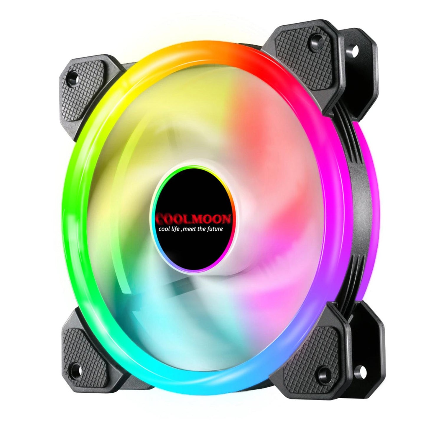 12cm RGB Computer Case Cooling Fan with Controller Remote 6 fan controller B