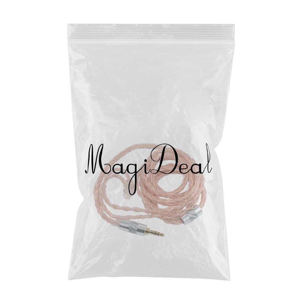 8Core Earphone Headset Cable & 3.5mm Gold-plated Plug Replace for KZ ZSX ZSN