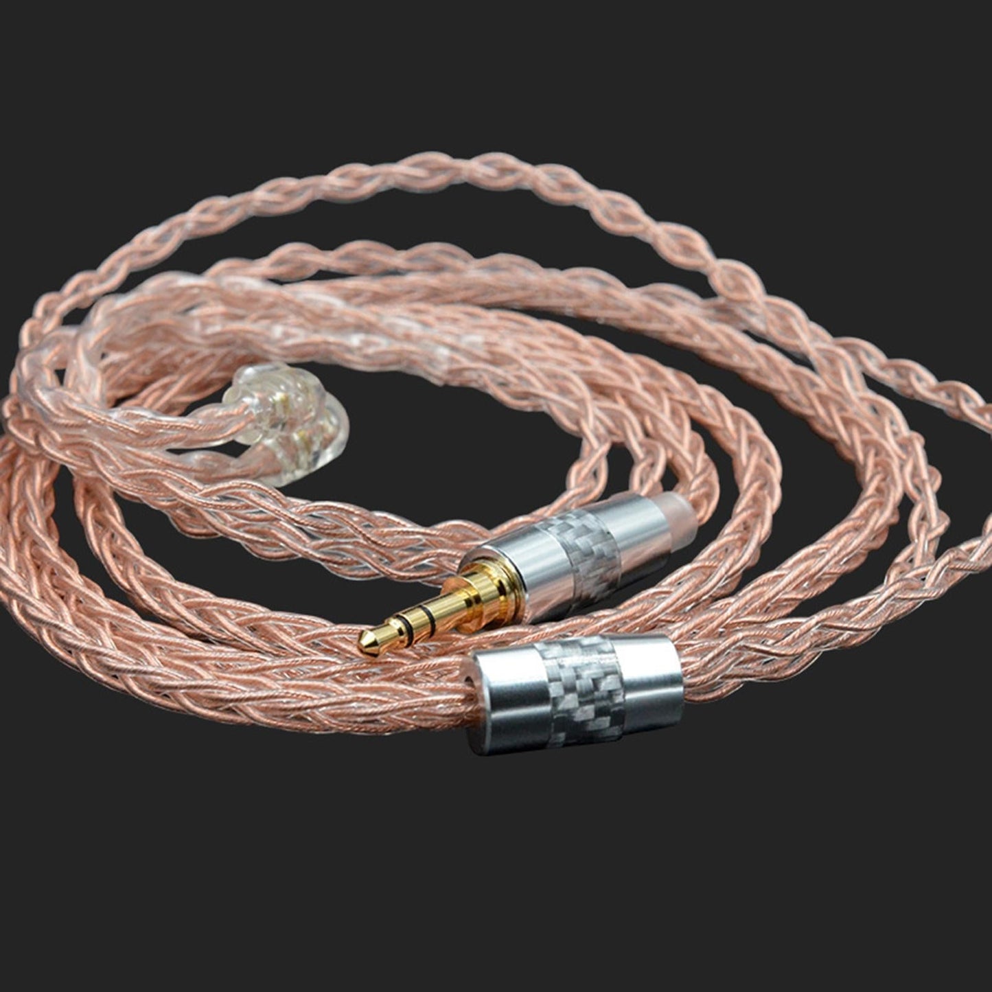 8Core Earphone Headset Cable & 3.5mm Gold-plated Plug Replace for KZ ZSX ZSN