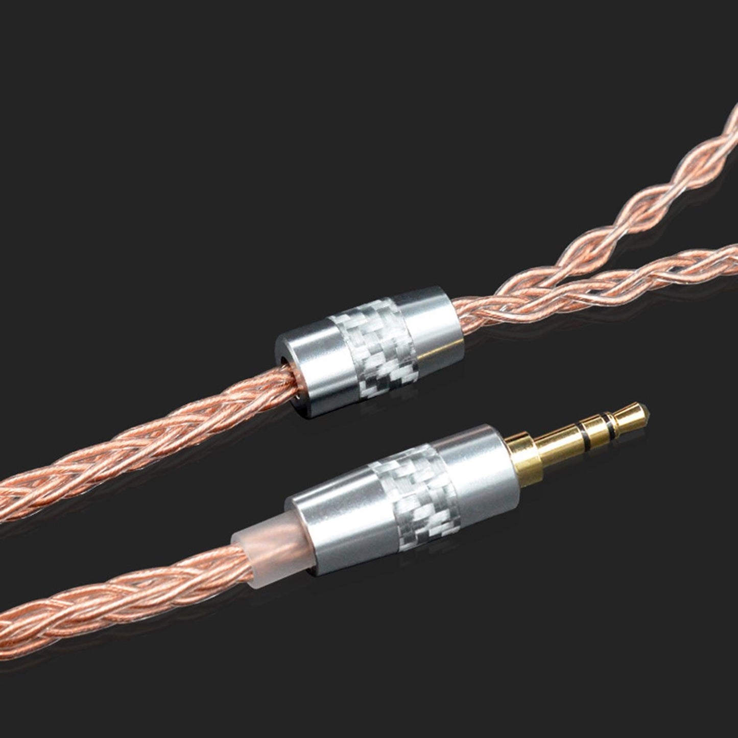 8Core Earphone Headset Cable & 3.5mm Gold-plated Plug Replace for KZ ZSX ZSN