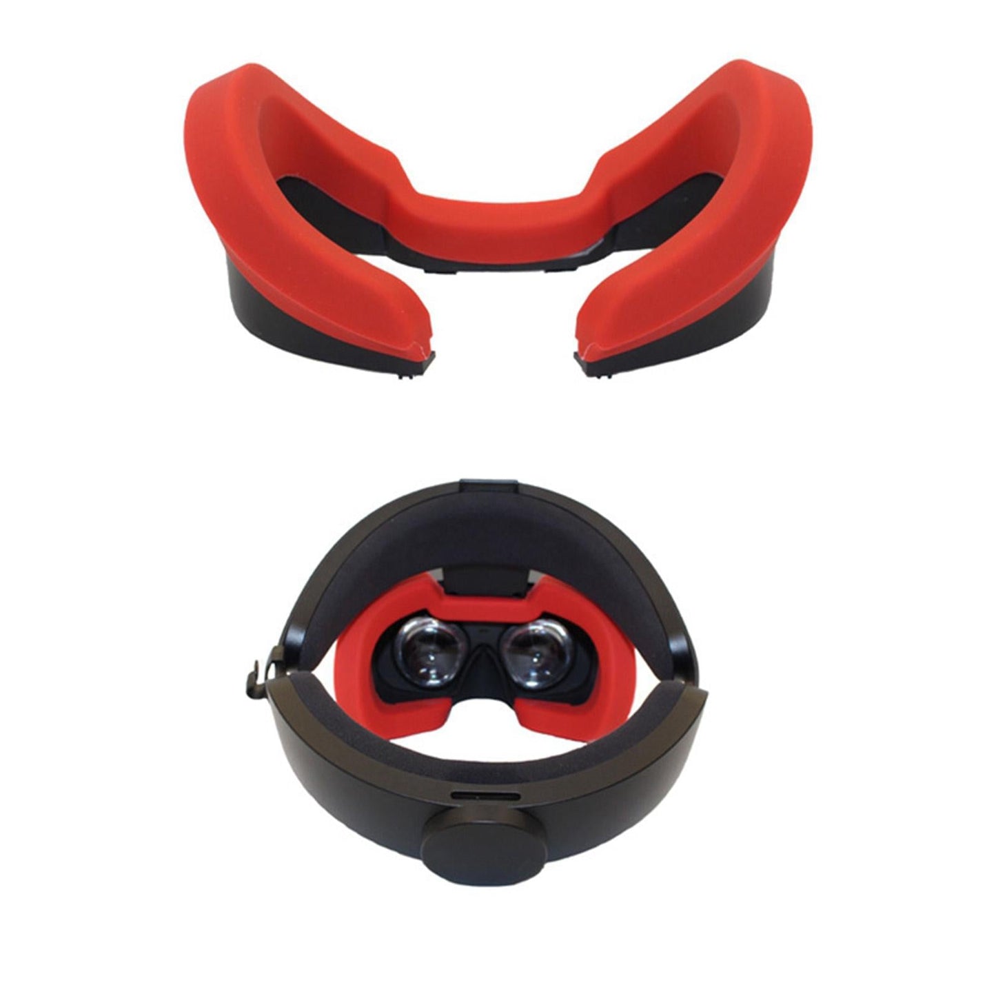 Silicone Cover VR Face Pad For Oculus Rift S Replacement Pad Cover Red