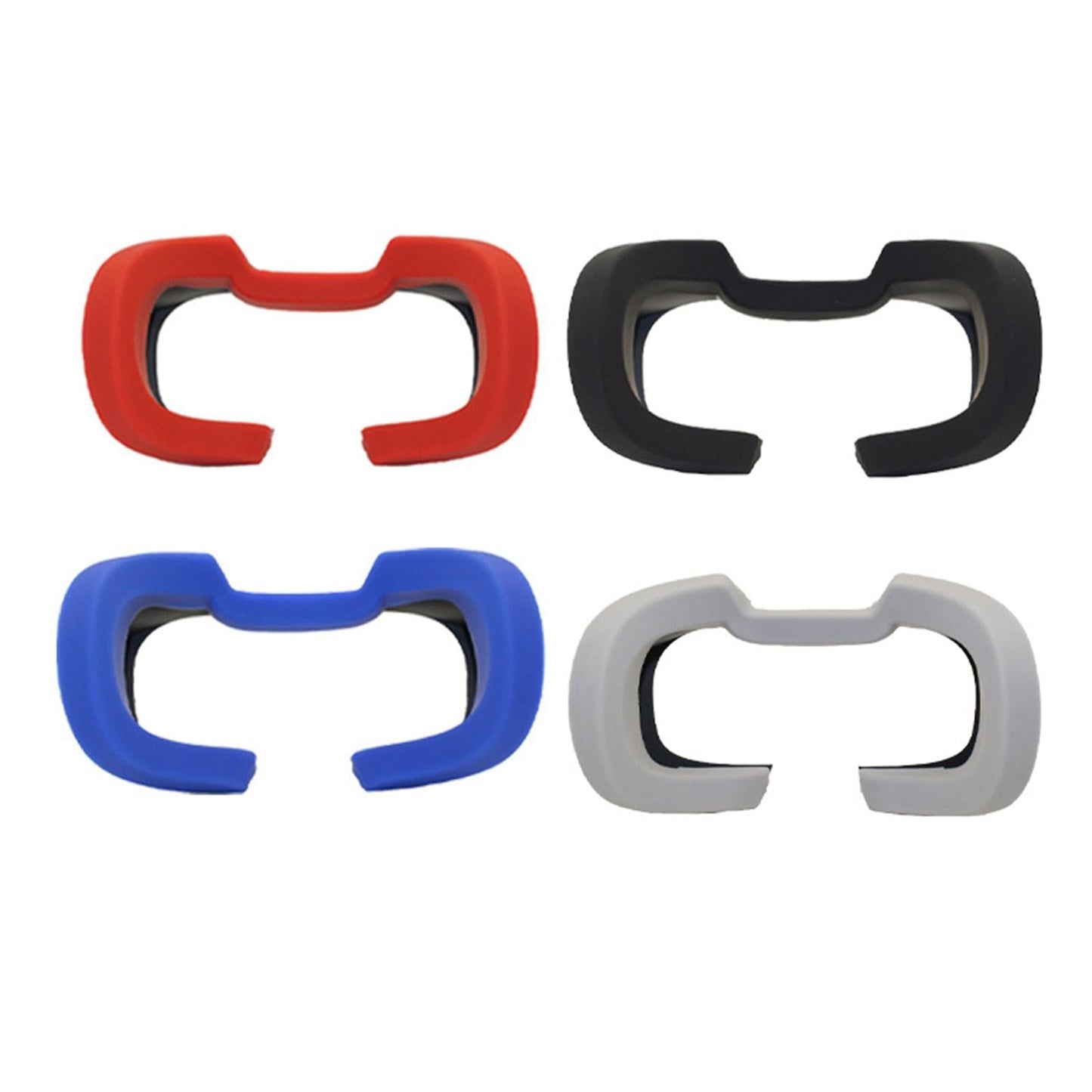 Silicone Cover VR Face Pad For Oculus Rift S Replacement Pad Cover Red