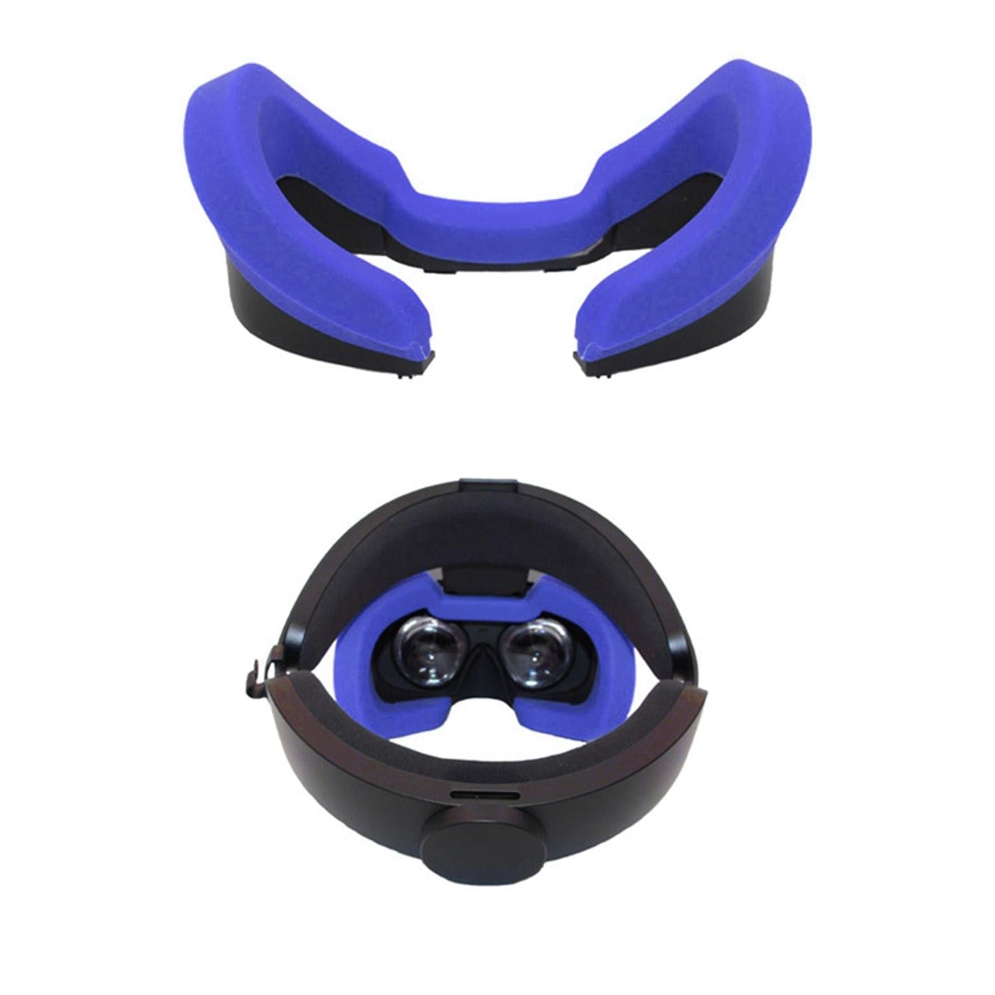 Silicone Cover VR Face Pad For Oculus Rift S Replacement Pad Cover Blue